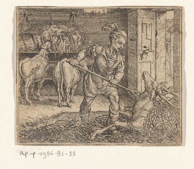 Fabel vom Hirsch im Ochsenstall von Marcus Gheeraerts (I)