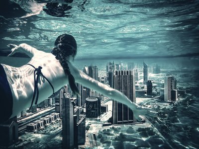 Unterwasserstadttraum von Marcus Hennen