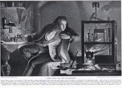 James Watt und die Dampfmaschine, Illustration aus 