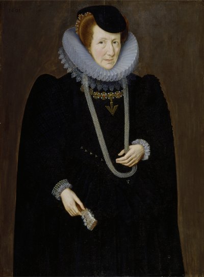 Porträt einer Frau, wahrscheinlich Eleanor Packington, Lady Scudamore von Marcus the Younger Gheeraerts
