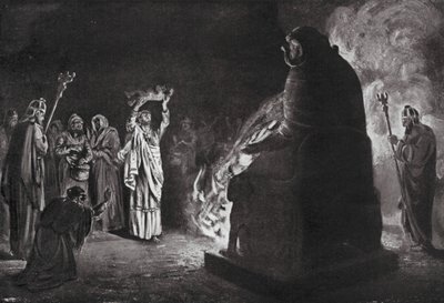Ein phönizisches Opfer an Moloch von Margaret (after) Dovaston