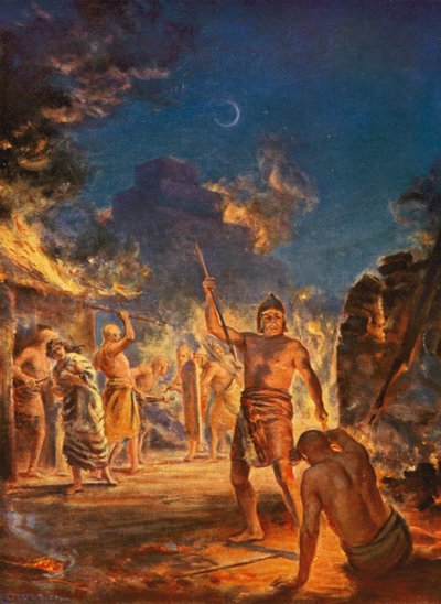 Die Verbrennung von Lagash von Margaret (after) Dovaston