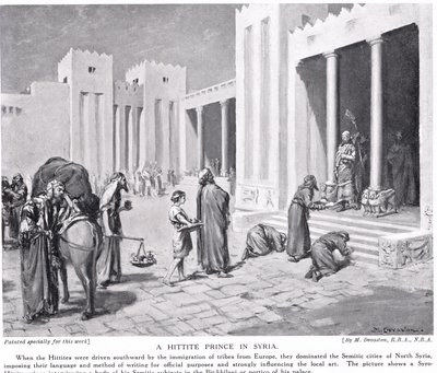 Ein hethitischer Prinz in Syrien, Illustration aus 