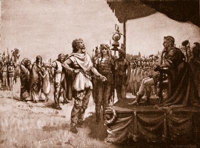 Caractacus vor Claudius, Illustration aus 