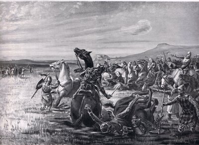Die Schlacht von Orchomenos, Illustration aus 