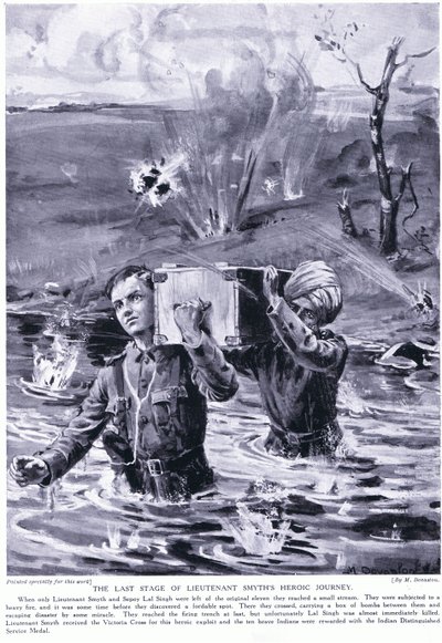 Die letzte Etappe von Leutnant Smyths heldenhafter Reise: Victoria-Kreuz verliehen Mai 1915 von Margaret Dovaston