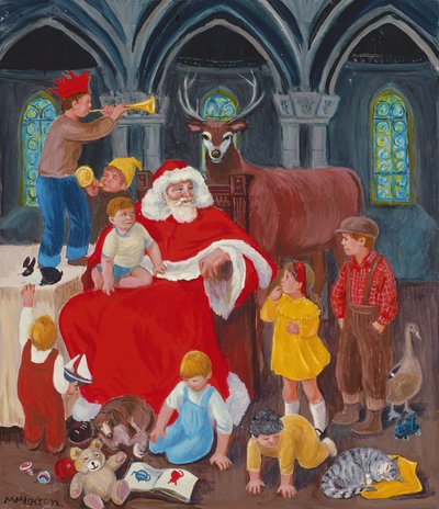 Weihnachtsmann am Heiligabend von Margaret Loxton