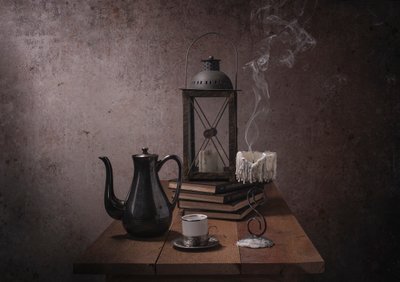 Kaffee und Kerzenlicht von Margareth Perfoncio