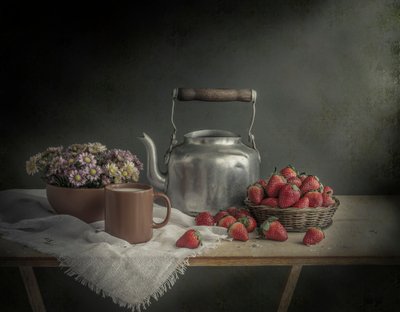 Rustikaler Morgen Stillleben von Margareth Perfoncio