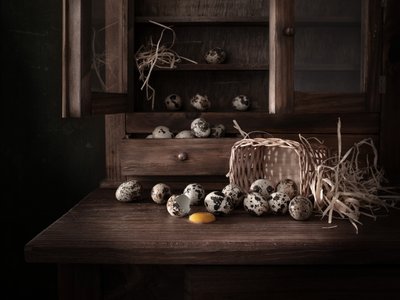 Rustikale Wachteleier von Margareth Perfoncio
