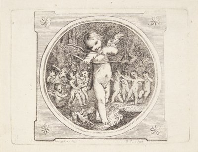 Amor mit Bogen und Pfeil von Marguerite Louise De Lorme du Ronseray