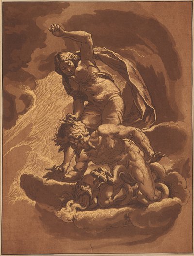 Der Triumph der Wahrheit über den Neid von Maria Catharina Prestel after Jacopo Ligozzi