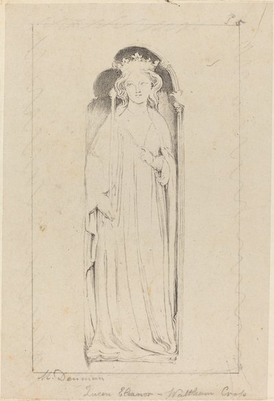 Königin Eleonore, von Waltham Cross von Maria Denman after John Flaxman