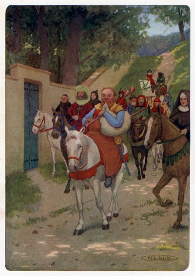 Chaucers Canterbury Tales: Der Müller spielt die Gesellschaft aus der Stadt von Maria Louise Kirk