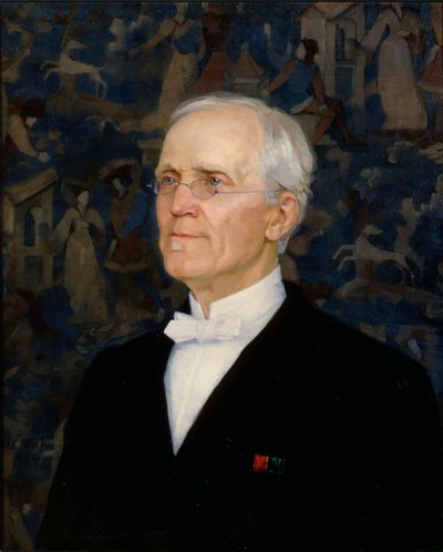 Porträt von B. O. Schauman von Maria Wiik