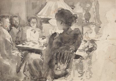 Nach dem Abendessen Gespräch von Maria Yakunchikova
