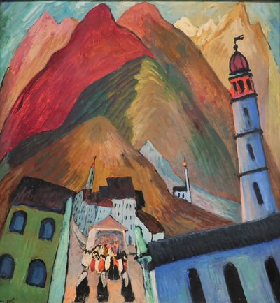 1924 Werefkin Prozession bei Ascona von Marianne von Werefkin