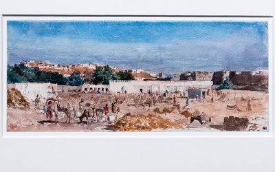 Nordafrikanische Landschaft, nach 1862 von Mariano Fortuny