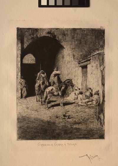 Wächter der Kasbah in Tetuan von Mariano Fortuny y Carbó