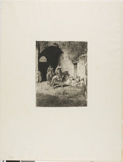 Wache der Kasbah in Tetuan von Mariano Fortuny y Marsal