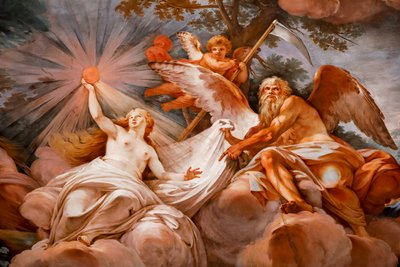 Romulus wird von Jupiter im Olymp empfangen (Detail) von Mariano Rossi
