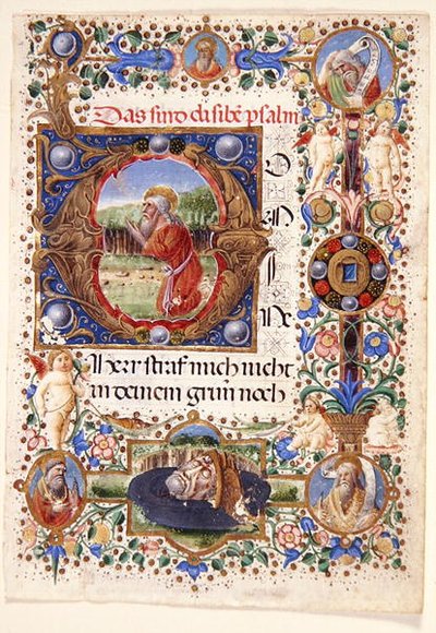 Ms. 11-2001: Einzelblatt aus einem Florentiner Stundenbuch, spätes 15. Jahrhundert von Mariano de Buono di Jacopo