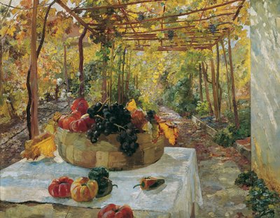 In der Pergola, um 1910 von Marie Egner