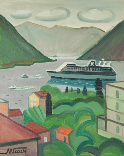 Fjordkreuzfahrt Dorf von Marina Gorkaeva
