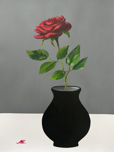 Elegante rote Rose von Marina Kozyr