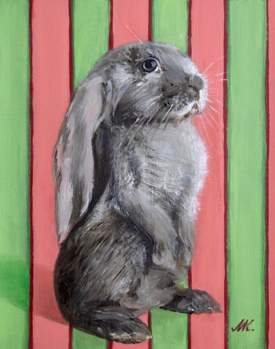 Verspieltes Widderkaninchen von Marina Kozyr