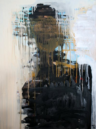 Dunkle Abstrakte Figur von Marina Nelson