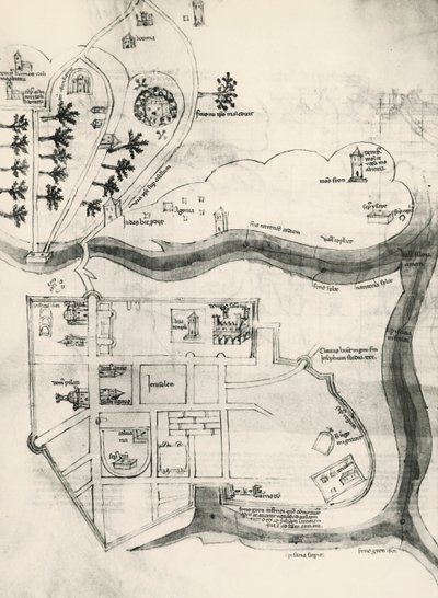 Karte von Jerusalem, aus dem Buch der Geheimnisse der Gläubigen des Kreuzes (Liber Secretorum Fidelium Crucis) von Marino the Elder (after) Sanuto