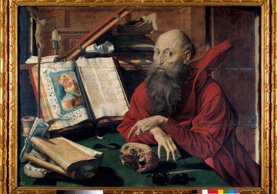 Darstellung des Heiligen Hieronymus in seinem Studierzimmer von Marinus van Reymerswaele