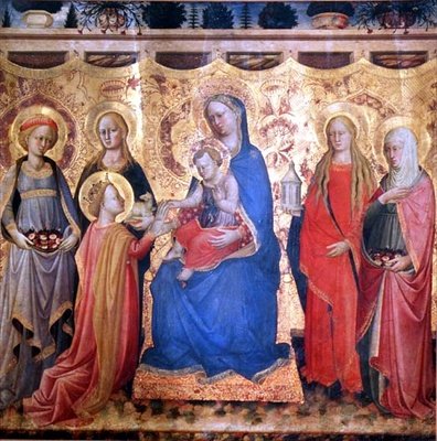 Die mystische Hochzeit der St. Katharina von Mariotto di Cristofano