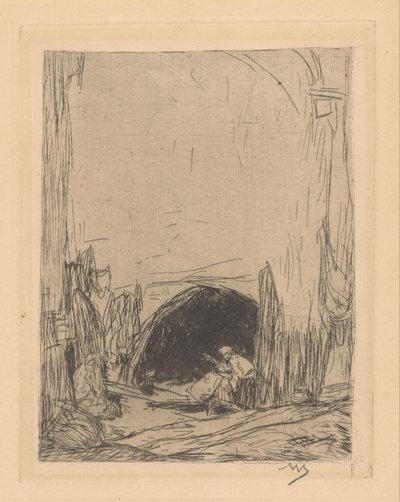 Basar in Konstantinopel von Marius Bauer (signed by artist)