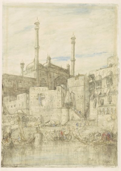 Am Ganges bei Benares von Marius Bauer