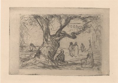 Figuren unter einem Baum von Marius Bauer