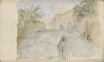 Straße mit Figuren in Biskra von Marius Bauer