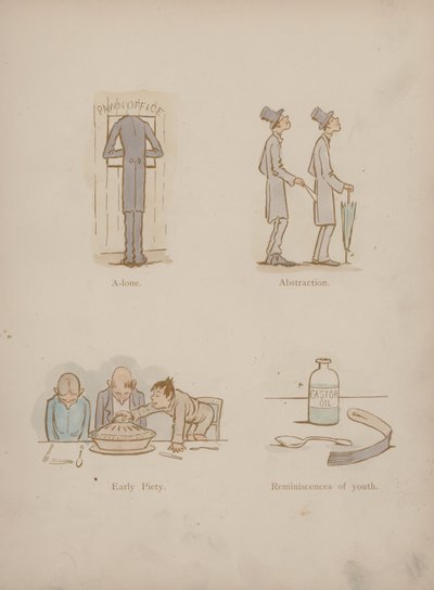 Seite aus den Humours of Cynicus (farbige Gravur) von Martin  Anderson