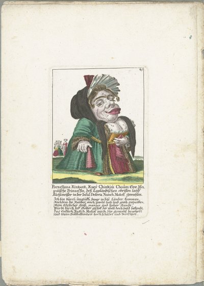 Karikatur von Porzellana Kinkank von Martin Engelbrecht (attributed to)
