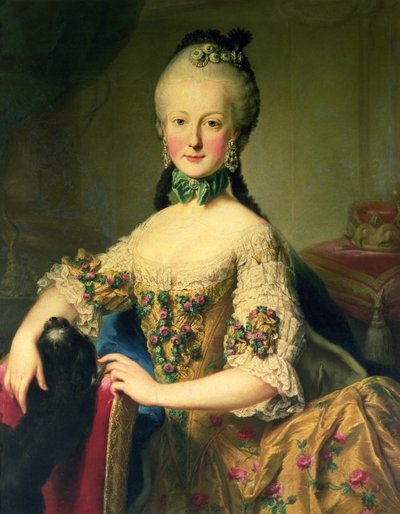 Erzherzogin Maria Elisabeth Habsburg-Lothringen (1743-1808), sechstes Kind von Kaiserin Maria Theresia von Österreich (1717-80) und Kaiser Franz I. (1708-65) von Martin II Mytens or Meytens