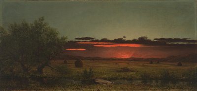 Jersey-Wiesen bei Sonnenuntergang von Martin Johnson Heade
