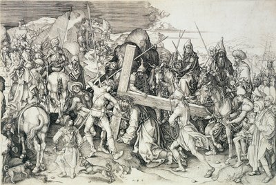 Christus trägt sein Kreuz von Martin Schongauer