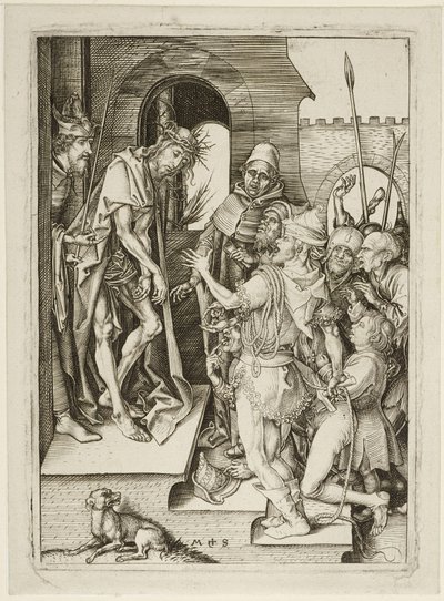 Die Passion Christi - Schaustellung Christi (Ecce Homo) von Martin Schongauer