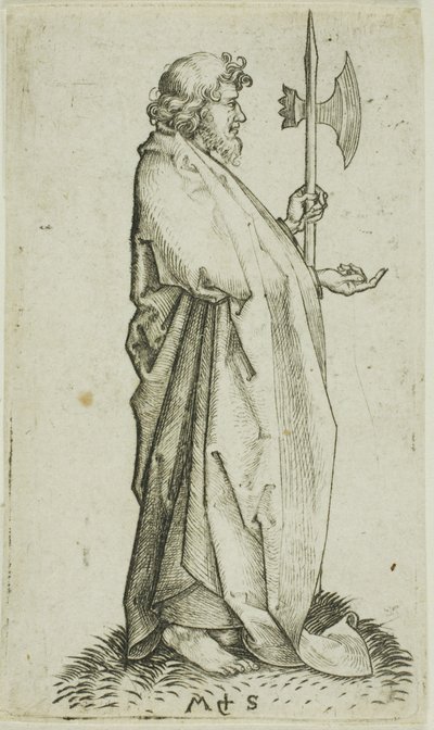 Der heilige Matthias, aus Apostel von Martin Schongauer