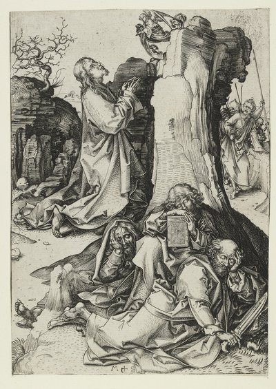 Die Agonie im Garten, spätes 15. Jahrhundert von Martin Schongauer