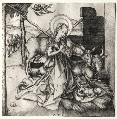 Das Leben Christi: Die Geburt, ca. 1480-1490 von Martin Schongauer