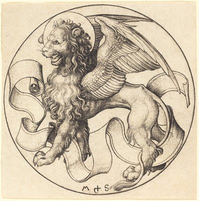 Der Löwe des heiligen Markus von Martin Schongauer