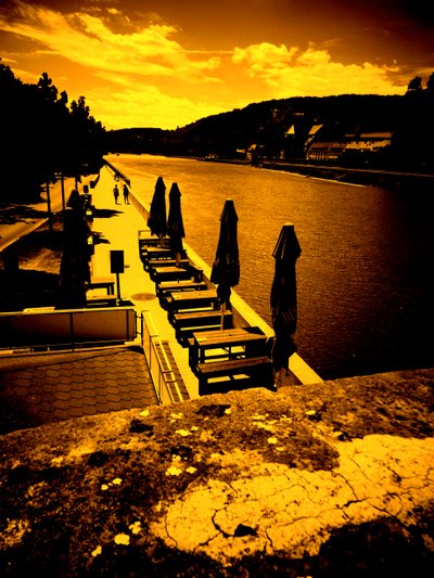 An der Alten Mainbrücke in Würzburg von Martina Konitzky