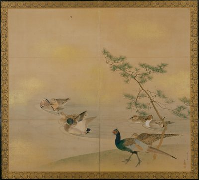 Wasservögel von Maruyama Okyo